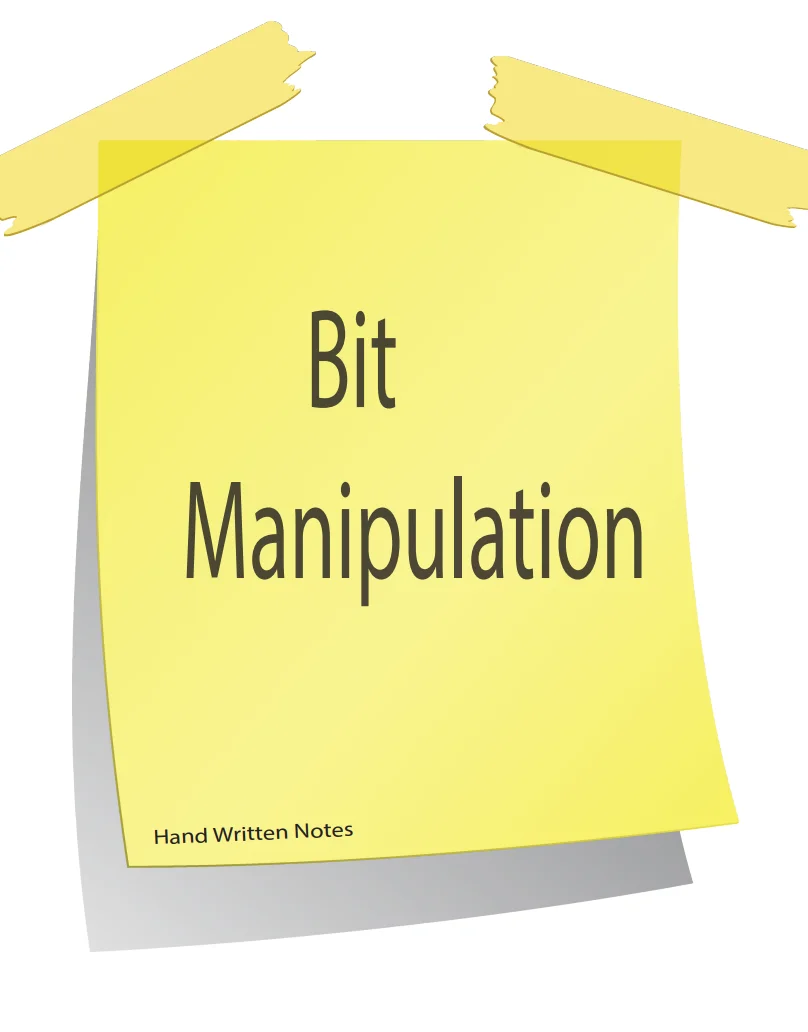 bit manipulation notes pdf