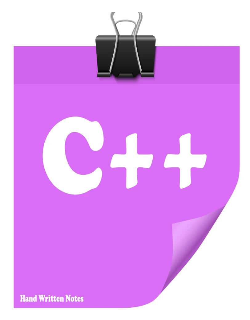 cpp c++ notes pdf