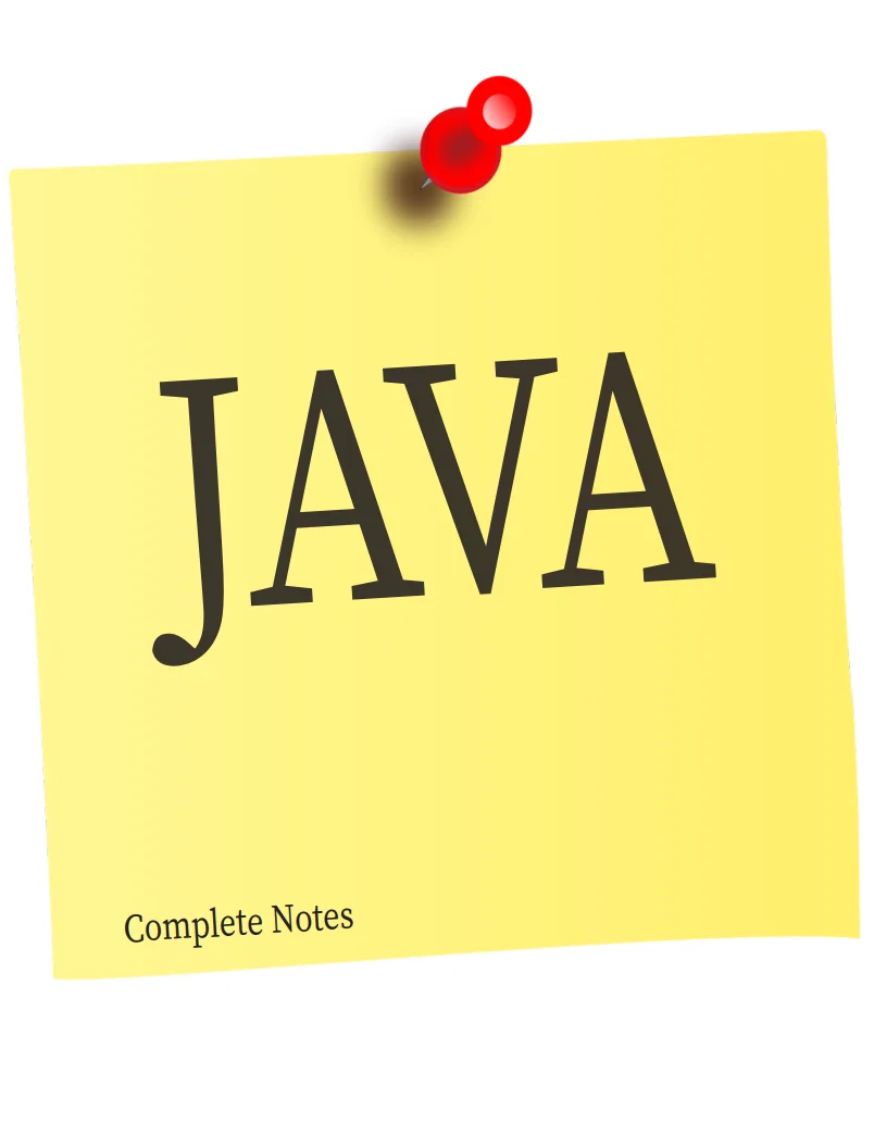 java notes pdf download free